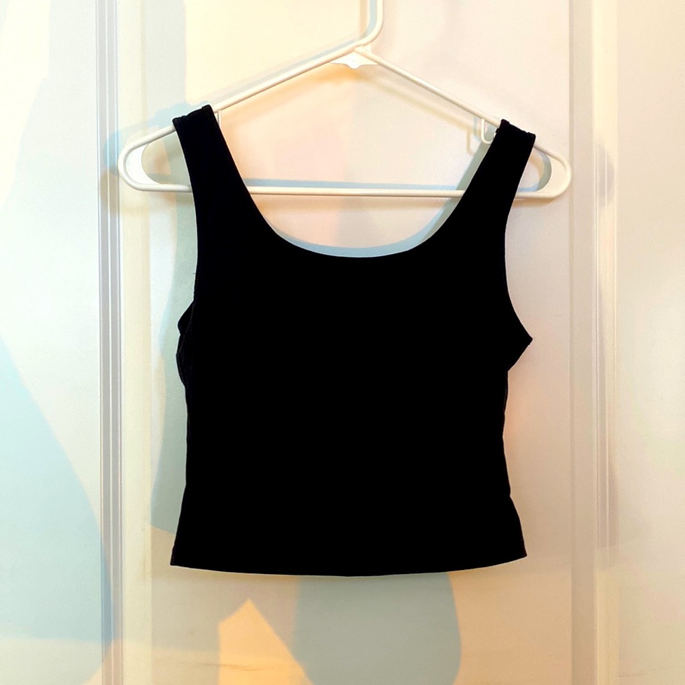 Black Crop Top Tank